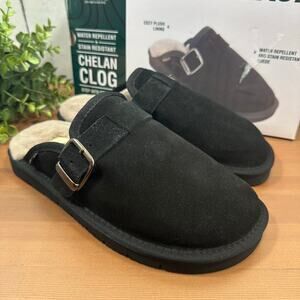 Staheekum Women's Chelan Memory Foam Slip On Clogs Black Size 9